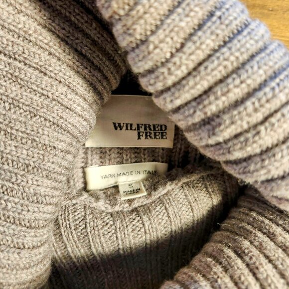 Aritzia Sweaters - Wilfred Taupe Merino wool Turtleneck Sweater